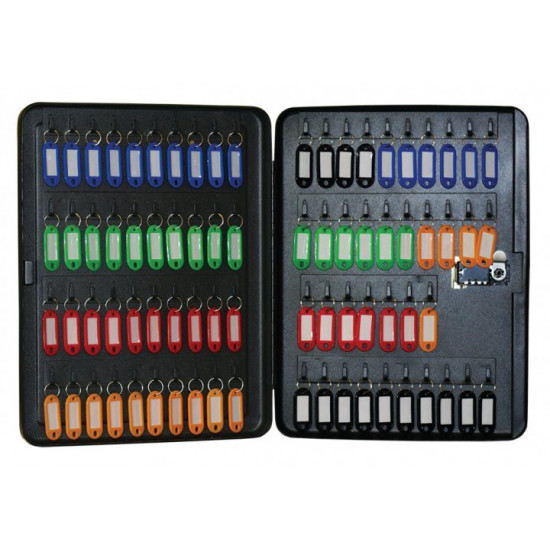 Бокс для ключей Buromax 77шт матовый с брелоками чёрный BM.0413 Бокс для ключей Buromax 77шт матовый с брелоками чёрный BM.0413