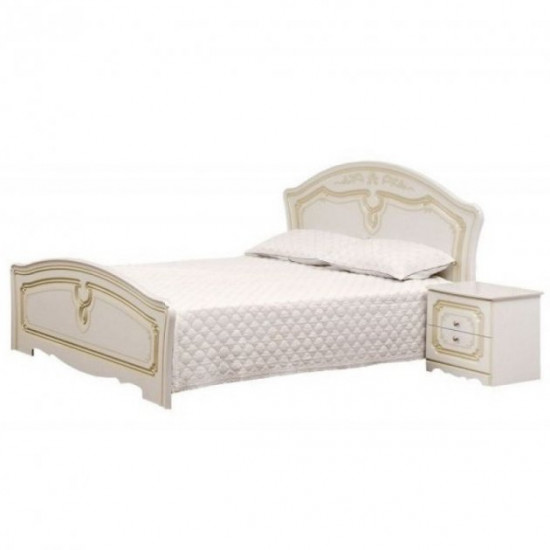 Bed Light furniture Louise Patina white + frame SM 160x200 Bed Light furniture Louise Patina white + frame SM 160x200