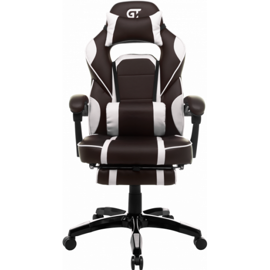 Геймерське крісло GT Racer X-2749-1 Dark Brown/White