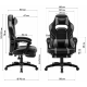 Геймерське крісло GT Racer X-2749-1 Dark Brown/White