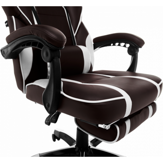 Геймерське крісло GT Racer X-2749-1 Dark Brown/White