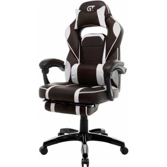 Геймерське крісло GT Racer X-2749-1 Dark Brown/White