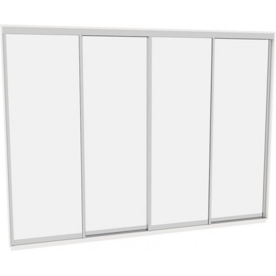 Sliding wardrobe HOUSE B406 White Mirror 400x60x220 Sliding wardrobe HOUSE B406 White Mirror 400x60x220