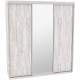 Sliding wardrobe HOUSE N2186 Alaska Chipboard+Mirror 180x60x240 Sliding wardrobe HOUSE N2186 Alaska Chipboard+Mirror 180x60x240