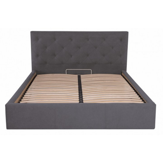 Кровать Bristol Standart 120 х 190 см Мисти Dark Grey Темно-серая Кровать Bristol Standart 120 х 190 см Мисти Dark Grey Темно-серая