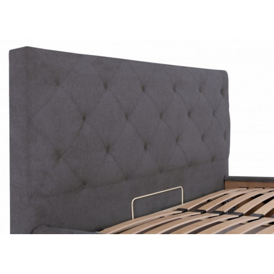 Кровать Bristol Standart 120 х 190 см Мисти Dark Grey Темно-серая Кровать Bristol Standart 120 х 190 см Мисти Dark Grey Темно-серая