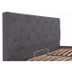 Кровать Bristol Standart 120 х 190 см Мисти Dark Grey Темно-серая Кровать Bristol Standart 120 х 190 см Мисти Dark Grey Темно-серая