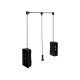 Wardrobe pantograph lift Mobius 830-1150, load 8 kg, chrome/black with LED backlight Wardrobe pantograph lift Mobius 830-1150, load 8 kg, chrome/black with LED backlight