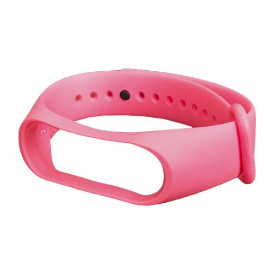 Силиконовый ремешок для фитнес браслета Xiaomi Mi Band 3 4 Pink Розовый Силиконовый ремешок для фитнес браслета Xiaomi Mi Band 3 4 Pink Розовый