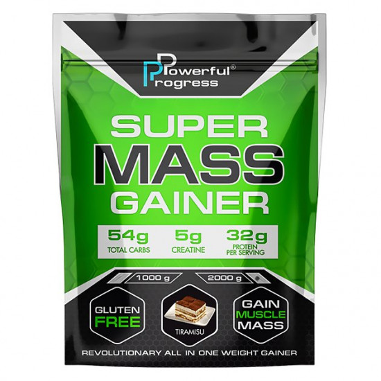 Гейнер Powerful Progress Super Mass Gainer 2 кг Тирамису Гейнер Powerful Progress Super Mass Gainer 2 кг Тирамису