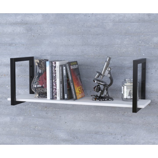 Полка PL-1-16 Loft Design Нимфея Альба 92 см Черный Полка PL-1-16 Loft Design Нимфея Альба 92 см Черный