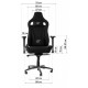 Крісло для геймерів GT Racer X-0712 Shadow Blue Крісло для геймерів GT Racer X-0712 Shadow Blue
