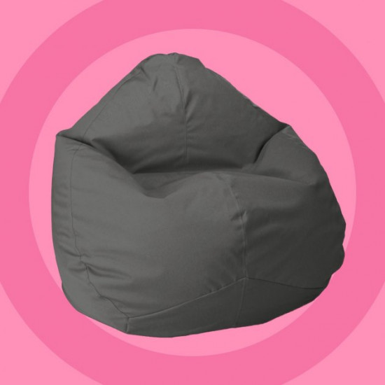 Armchair bag Pear Oval Softly Wide S 100x80 Gray Oxford 600 D PU Armchair bag Pear Oval Softly Wide S 100x80 Gray Oxford 600 D PU