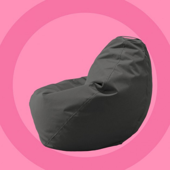 Armchair bag Pear Oval Softly Wide S 100x80 Gray Oxford 600 D PU Armchair bag Pear Oval Softly Wide S 100x80 Gray Oxford 600 D PU