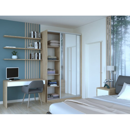 Шкаф купе Сити 24 Doros Дуб сонома 2 Зеркала 140х60х240 см (42002073) Шкаф купе Сити 24 Doros Дуб сонома 2 Зеркала 140х60х240 см (42002073)