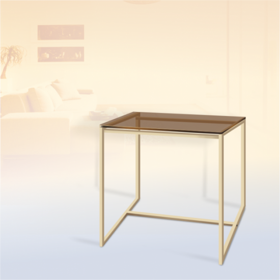 Стіл журнальний Куб 450 скло 8мм Бронза/бежевий (Cub 450 bronze8-beige) Стіл журнальний Куб 450 скло 8мм Бронза/бежевий (Cub 450 bronze8-beige)