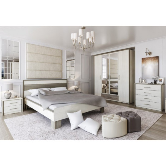 Bedroom set Sarah 2 Sokmé Pino Aurelio + Madagascar Nelson (double bed 160x200/4D wardrobe) Bedroom set Sarah 2 Sokmé Pino Aurelio + Madagascar Nelson (double bed 160x200/4D wardrobe)