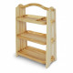 Three-tier wooden table shelf 39x27x13cm Color Natural wood Three-tier wooden table shelf 39x27x13cm Color Natural wood