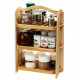 Three-tier wooden table shelf 39x27x13cm Color Natural wood Three-tier wooden table shelf 39x27x13cm Color Natural wood
