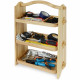 Three-tier wooden table shelf 39x27x13cm Color Natural wood Three-tier wooden table shelf 39x27x13cm Color Natural wood