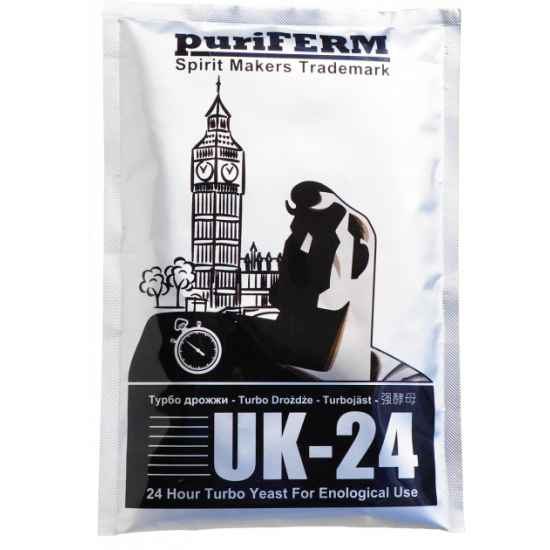 Dry turbo yeast PuriFerm UK-24, 175g.