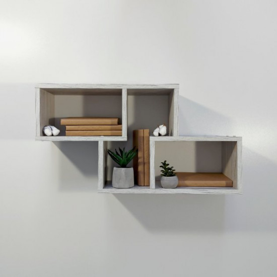 Wall shelf Eugene 384x724x180mm Aspen (47C2) Wall shelf Eugene 384x724x180mm Aspen (47C2)