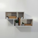 Wall shelf Eugene 384x724x180mm Aspen (47C2) Wall shelf Eugene 384x724x180mm Aspen (47C2)
