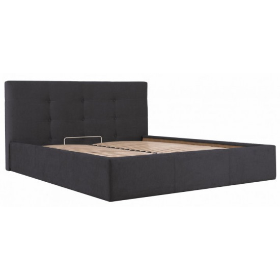 Кровать Manchester Standart 120 х 190 см Мисти Dark Grey Темно-серая Кровать Manchester Standart 120 х 190 см Мисти Dark Grey Темно-серая