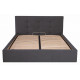 Кровать Manchester Standart 120 х 190 см Мисти Dark Grey Темно-серая Кровать Manchester Standart 120 х 190 см Мисти Dark Grey Темно-серая