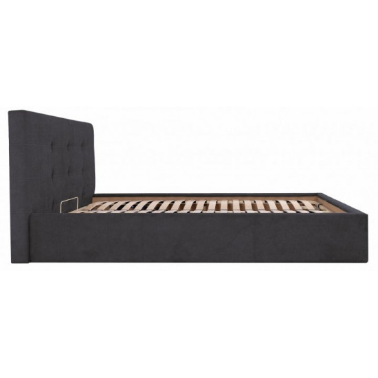 Кровать Manchester Standart 120 х 190 см Мисти Dark Grey Темно-серая Кровать Manchester Standart 120 х 190 см Мисти Dark Grey Темно-серая