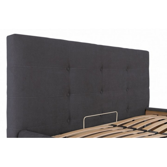 Кровать Manchester Standart 120 х 190 см Мисти Dark Grey Темно-серая Кровать Manchester Standart 120 х 190 см Мисти Dark Grey Темно-серая
