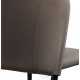 Chair for kitchen, cafe, bar, restaurant Arthur metal black/leather ash gray Concepto Chair for kitchen, cafe, bar, restaurant Arthur metal black/leather ash gray Concepto