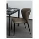 Chair for kitchen, cafe, bar, restaurant Arthur metal black/leather ash gray Concepto Chair for kitchen, cafe, bar, restaurant Arthur metal black/leather ash gray Concepto
