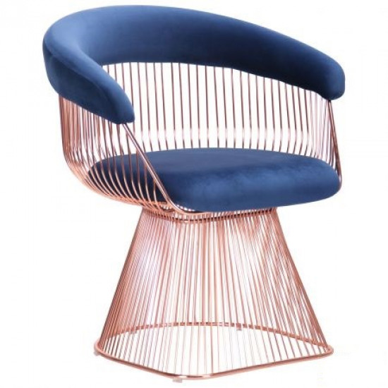 Кресло Roller, rose gold, royal blue AMF Кресло Roller, rose gold, royal blue AMF