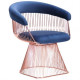 Кресло Roller, rose gold, royal blue AMF Кресло Roller, rose gold, royal blue AMF