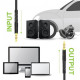 Cable Intaleo CBFLEXA1 (1283126487538) AUX 3.5mm M-3.5mm M, 1.2m Black Cable Intaleo CBFLEXA1 (1283126487538) AUX 3.5mm M-3.5mm M, 1.2m Black