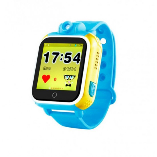 Детские умные GPS часы с Камерой Smart Baby Watch Q200 Синие Детские умные GPS часы с Камерой Smart Baby Watch Q200 Синие