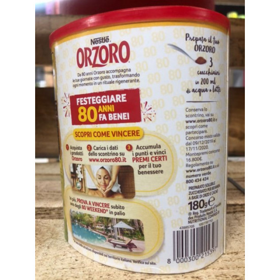  Кофейный напиток Nestle Orzo e cacao 180 г
