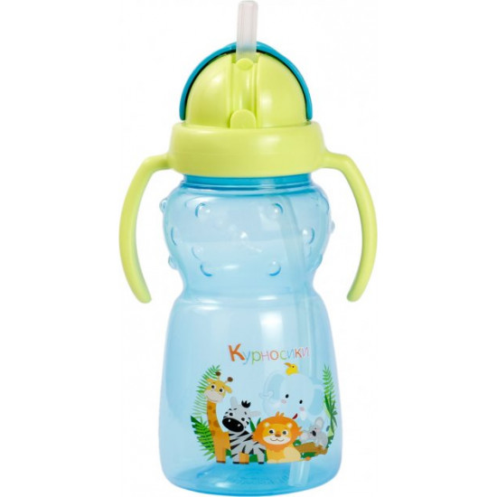 Sippy cup Snubnosiki 7024 with silicone straw and handles 300 ml Blue (8850217870246) Sippy cup Snubnosiki 7024 with silicone straw and handles 300 ml Blue (8850217870246)