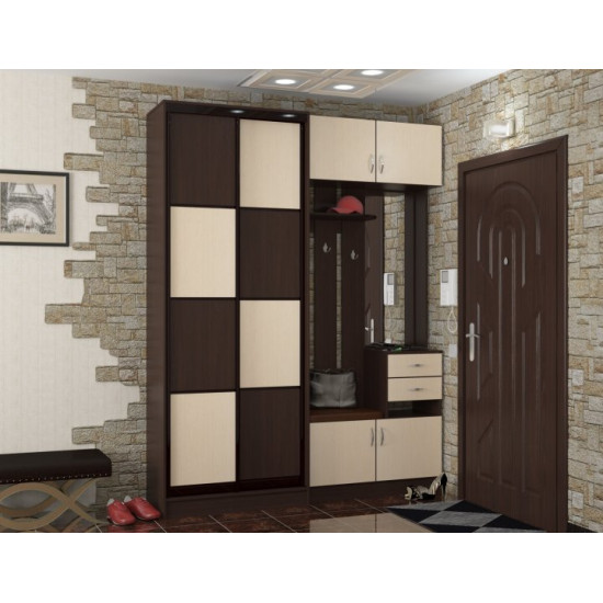 Шкаф купе Гратис 190х240х45 см Венге темный Шкаф купе Гратис 190х240х45 см Венге темный