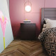 Bedside table for the bedroom made of laminated chipboard Light wenge Artinhead Bedside table for the bedroom made of laminated chipboard Light wenge Artinhead