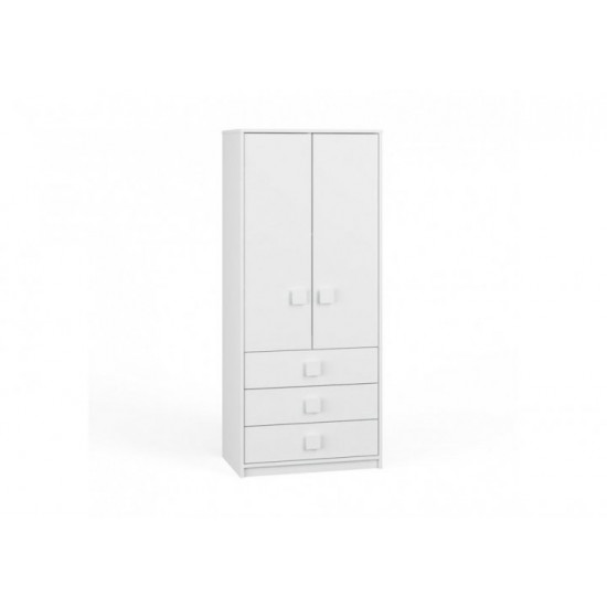 Шкаф KidsBunkBed Ш-22 белый 708 x 446 x 1656 мм Шкаф KidsBunkBed Ш-22 белый 708 x 446 x 1656 мм