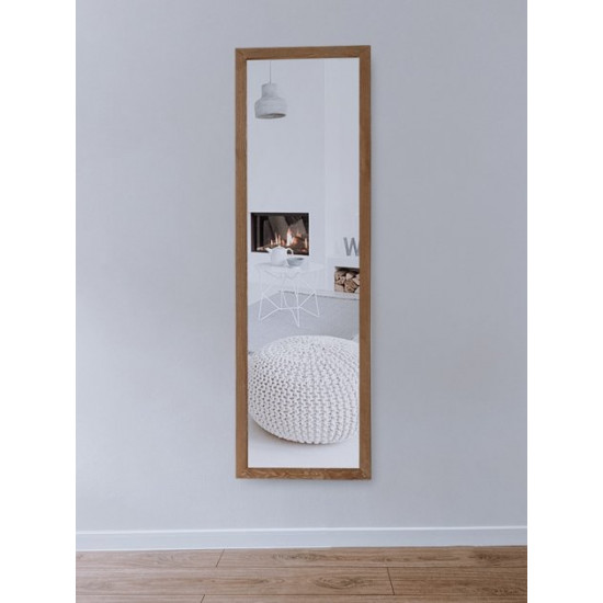 Дзеркало настінне в дерев'яній рамі HomeDeco Світло-коричневий 150х40