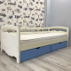 Кровать односпальная тахта RainbowDream Фирина 90х190 см кремово-голубой массив ольхи, с ящиками Кровать односпальная тахта RainbowDream Фирина 90х190 см кремово-голубой массив ольхи, с ящиками