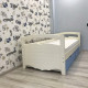 Кровать односпальная тахта RainbowDream Фирина 90х190 см кремово-голубой массив ольхи, с ящиками Кровать односпальная тахта RainbowDream Фирина 90х190 см кремово-голубой массив ольхи, с ящиками