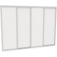 Sliding wardrobe DOM V406 White chipboard 400x60x240 Sliding wardrobe DOM V406 White chipboard 400x60x240