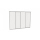 Sliding wardrobe DOM VN386 White chipboard 380x60x220 Sliding wardrobe DOM VN386 White chipboard 380x60x220