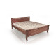 Double bed made of natural wood and MDF Flora 160x200 walnut Veles (with frame, without mattress) Double bed made of natural wood and MDF Flora 160x200 walnut Veles (with frame, without mattress)