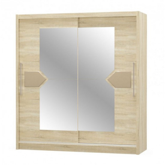 Sliding wardrobe Furniture Service Alaska 2D oak Samoa/cappuccino Sliding wardrobe Furniture Service Alaska 2D oak Samoa/cappuccino