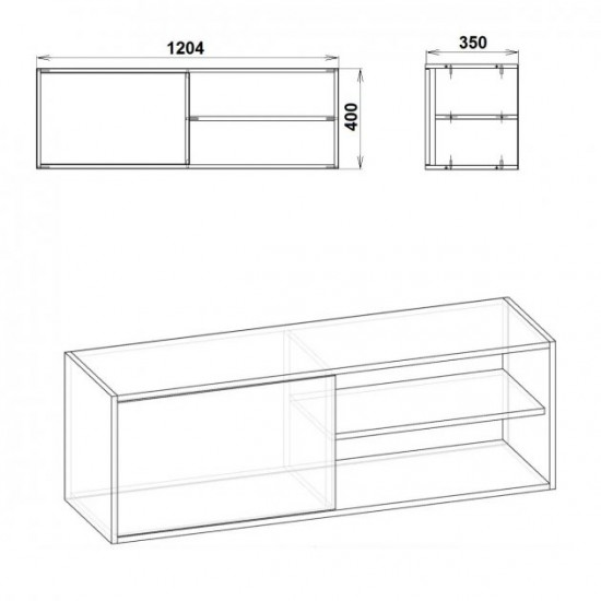 Wall shelf P-4 Companit Nymphea alba Wall shelf P-4 Companit Nymphea alba